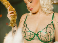 advent calendar 6 vintage tinsel titties meg turney