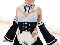 ayakomatsu alone in a room with cosplay maid cospuri 0304