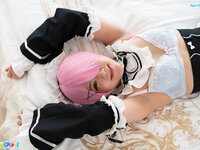 ayakomatsu alone in a room with cosplay maid cospuri 0304