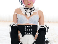 ayakomatsu alone in a room with cosplay maid cospuri 0304