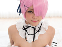 ayakomatsu alone in a room with cosplay maid cospuri 0304