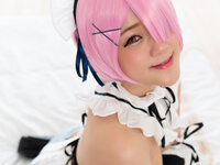 ayakomatsu alone in a room with cosplay maid cospuri 0304