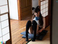 ria kurumi cat ear schoolgirl masturbation cospuri 0301