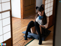 ria kurumi cat ear schoolgirl masturbation cospuri 0301