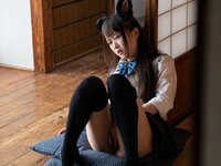 ria kurumi cat ear schoolgirl masturbation cospuri 0301
